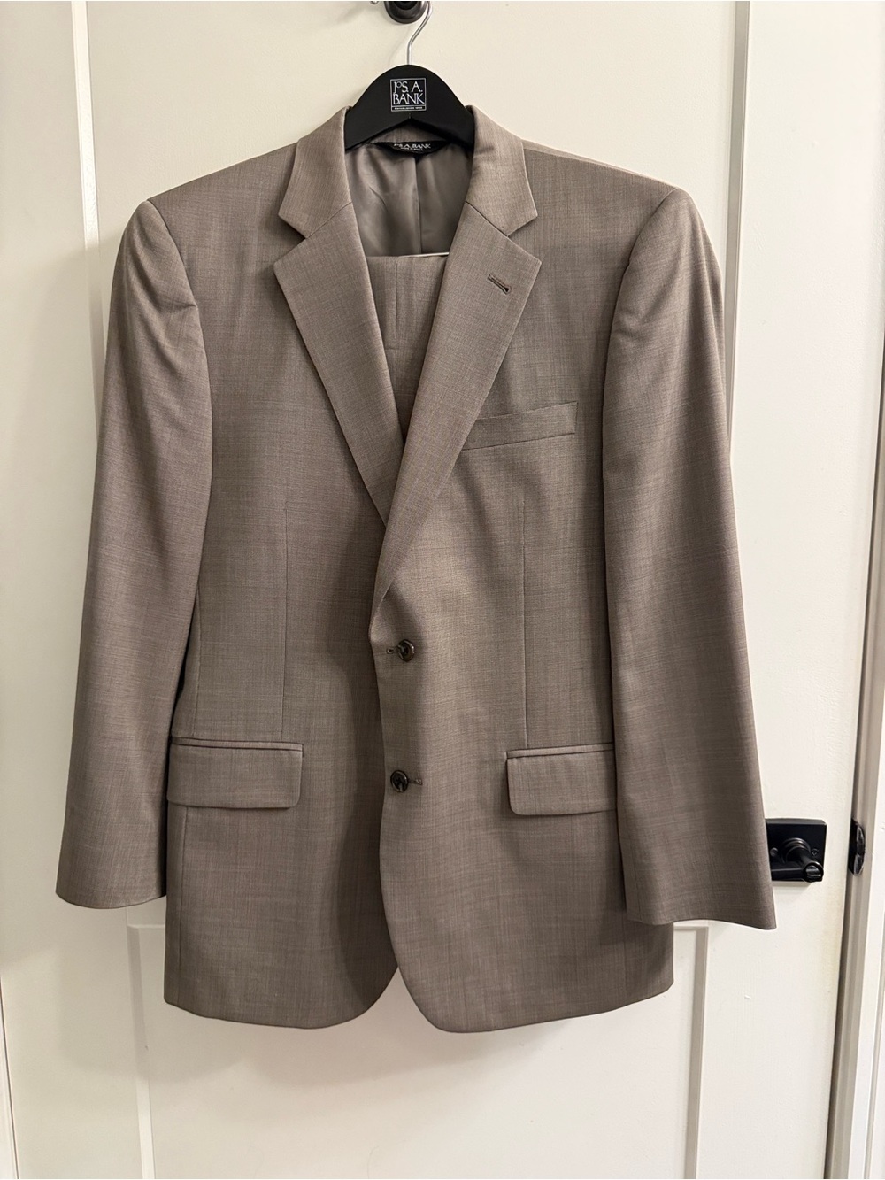 Jos. A. Bank Men's Taupe Gray Two-Button Suit Jacket